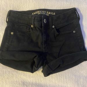 black american eagle shorts